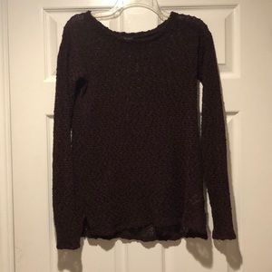 Maroon long sleeve top